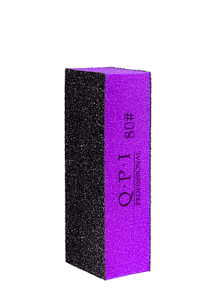 Бафф полирующий для ногтей qpi professional грит 80/80, qb-133 черный daily skin care
