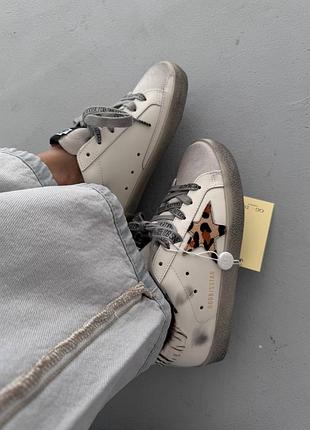 😍 женские кроссовки golden goose | ggdb sstar | white / zoo print premium (10) 🧡