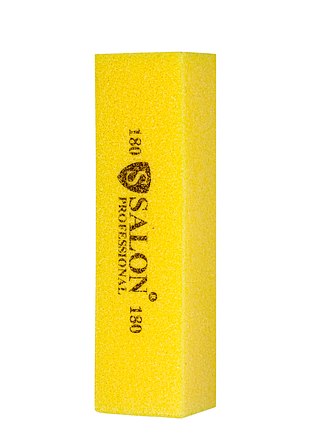 Баф полирующий для ногтей salon professional 341slp грет 180 желтый