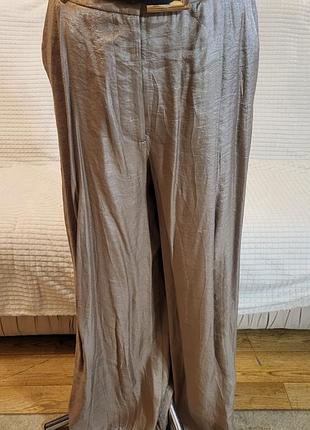 Жіночі брюки  палаццо zara xl ,колір бежевий