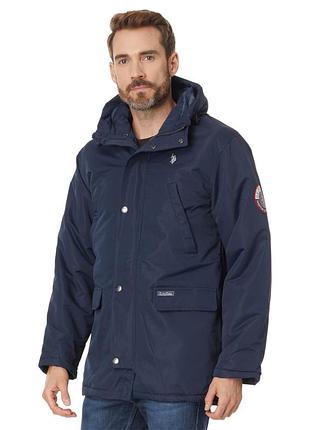 Новая мужская куртка - парка us polo assn. (long snorkel jacket navy) c америки m,l