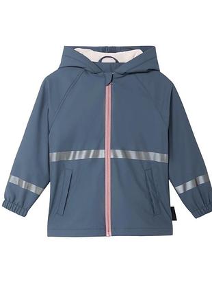 Куртка дождевик 86/92 98/104 110/116 122/128  дощовик на флисе грязепруф ветровка