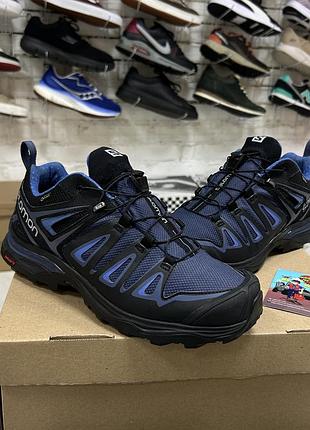 Жіночі трекінгові кросівки salomon x ultra 3 gtx технологічні для трекінгу піших прогулянок трейлові оригінал непромокаючі бу 40 р чорні демісезонні