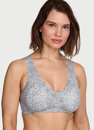 Сірий леопардовий безшовний топ victoria’s secret