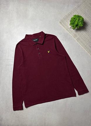 Поло лонгслів кофта чоловіча lyle & scott оригінал преміальна регбійка