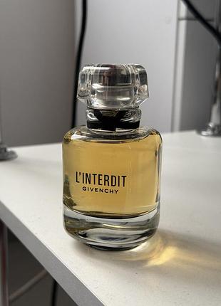 Парфумована вода givenchy l’interdit для жінок ,80 мл ,оригінал ,без коробки
