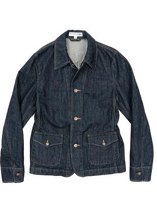 Uniqlo x ines de la fressange blue cotton denim jacket metal button up [jwh112136]