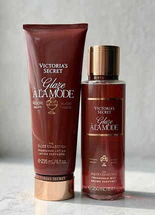 Набір спрей / міст та лосьйон victoria's secret glaze à la mode