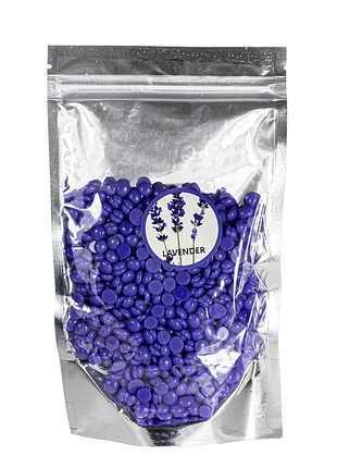 Воск для депиляции пленочный в гранулах hard wax beans, lavender