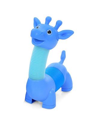 Детская антистресс-игрушка "жирафик" ss-8024(blue-2) световые эффекты