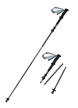 Треккинговая палка naturehike cnk2450ds013, 115-135 см, черная