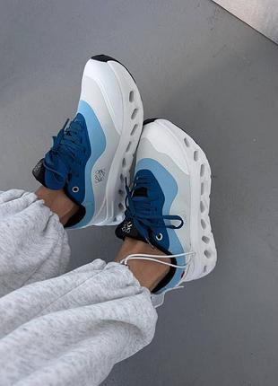 😍 женские кроссовки on cloudtilt x loewe | blue / white (4)