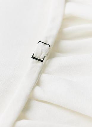 Мини юбка zara ( котон, лен, вискоза ) 6