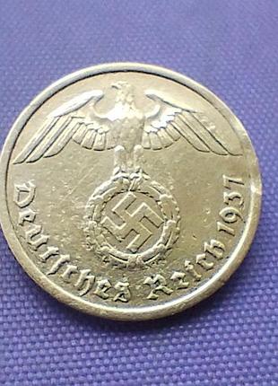 10 рейхспфенігів 1937 року, а 2
