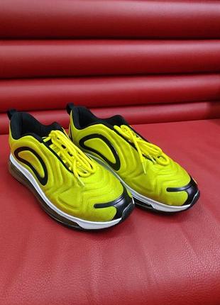 Мужские кроссовки,весна-лето-осень, желтого цвета, размер 41-42,на шнурках