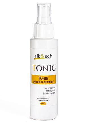Тоник до и после депиляции silk & soft 100 мл, no 01 ромашка