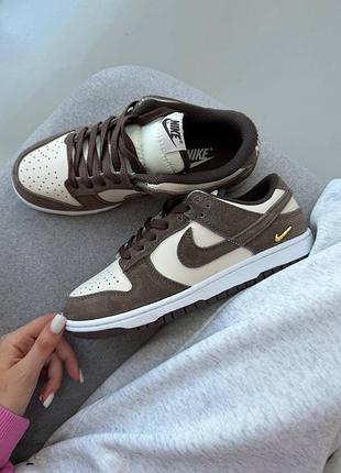 Кросівки жіночі nike sb dunk | pale ivory / baroque brown