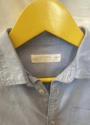 Рубашки zara 2 шт 128 см 2