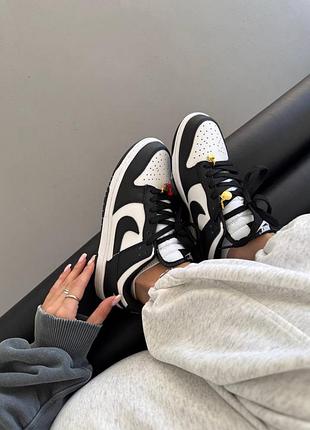 Кроссовки женские nike sb dunk | black / white «cherry charms»