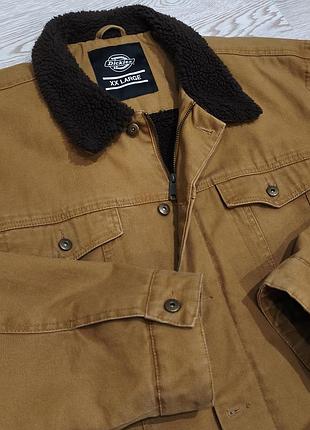 Джинсовая куртка шерпа джинсовка dickies glenside duck canvas sherpa jacket байкерская
