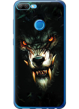 Чехол на huawei honor 9i дьявольский волк из силикона fch_0175092