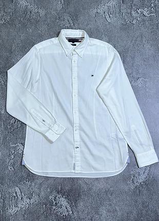 Сорочка tommy hilfiger th flex slim fit оригінал розмір l