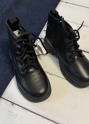 Шкіряні черевики zara черевики на дівчинку на хлопчика 4