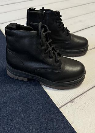 Шкіряні черевики zara черевики на дівчинку на хлопчика 5