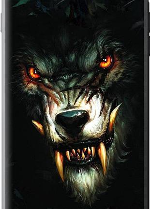Чехол на iphone 8 plus дьявольский волк из силикона fch_0175082