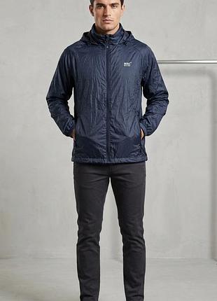 Куртка-дождевик mac in a sac origin 2 waterproof packable jacket navy, р. s мужская