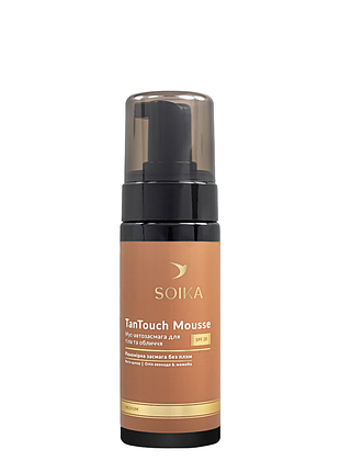 Мус автозасмага soika tantouch mouse spf 20 для обличчя та тіла середній тон