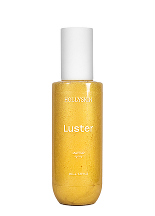 Шимер спрей для тіла парфумований hollyskin luster gold золотистий 150 мл daily skin care
