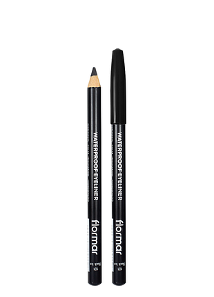 Карандаш для глаз flormar waterpoof eyeliner водостойкий no 101 черный
