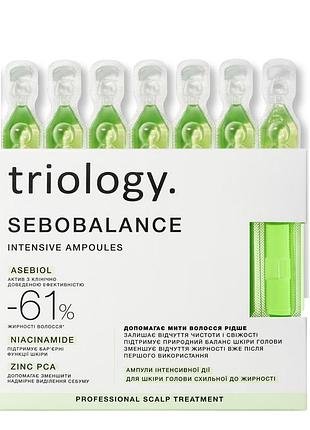 Сыворотка для жирной кожи головы балансирующая triology sebobalance, 20 ампул