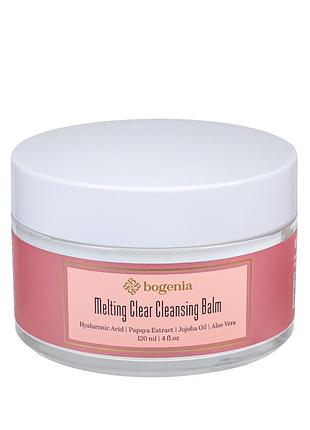 Бальзам для демакияжа bogenia melting clear cleansing balm 120 мл (bg419) daily skin care