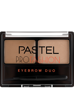 Набір для корекції брів тіні та віск pastel profession eyebrow duo, 01 light daily skin care