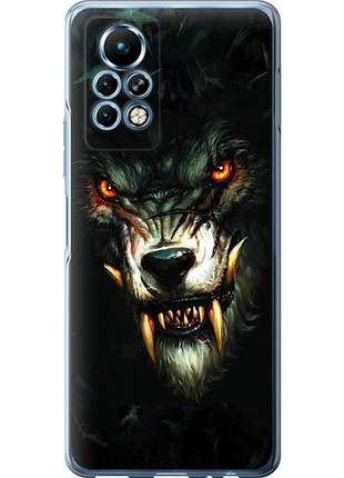 Чехол на infinix note 11 pro дьявольский волк из силикона fch_0175145