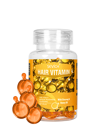 Вітаміни для волосся інтенсивна терапія sevich hair vitamin with ginseng & honey oil, 30 шт