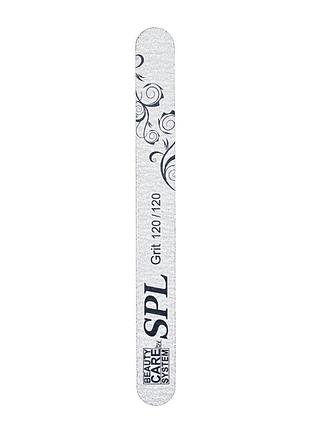 Пилка полировала для ногтей spl серая прямая zf, 120/120 301 daily skin care