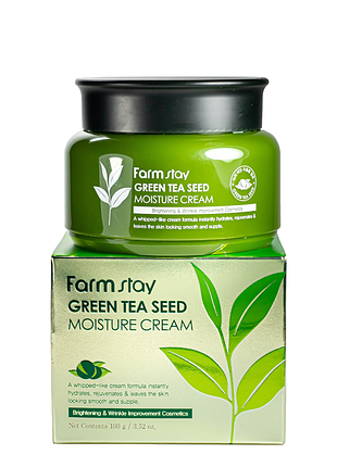 Крем для обличчя farmstay green tea оздоровлюючий з екстрактом зеленого чаю 100 мл daily skin care