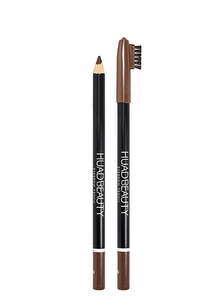 Олівець для брів водостійкий huda beauty зі щіткою, 03 коричневий