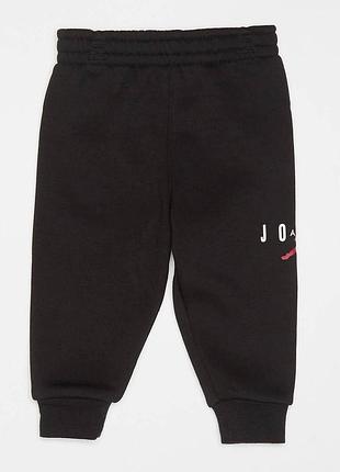 Детские штаны nike jordan на флисе черный (678964 black lav25 (80-86 см (18 мес))