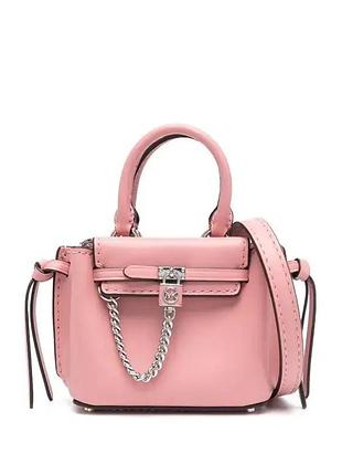 Жіноча сумка michael kors hamilton legacy micro crossbody у ніжно-рожевому відтінку primrose