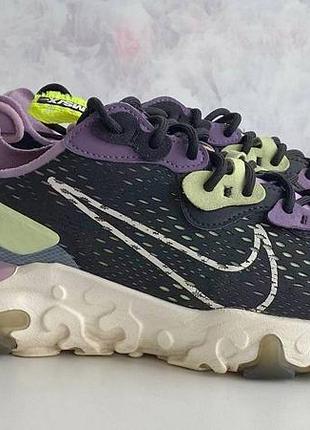 Nike react vision крутые мужские кроссовки черного цвета оригинал 44 размер