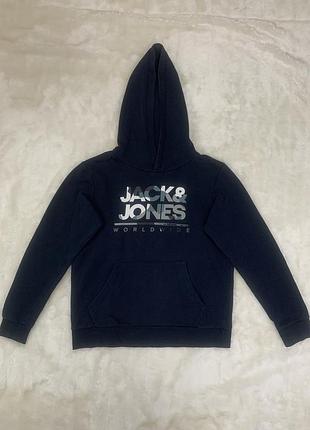 Стильне брендове худі jack & jones worldwide (оригінал)
