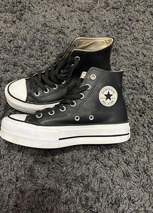 Кеди  converse chuck taylor all star lift leather hi