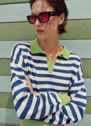 Шикарный свитер поло zara размер m, l