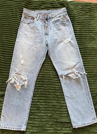 Levi's 501 blue original женские джинсы