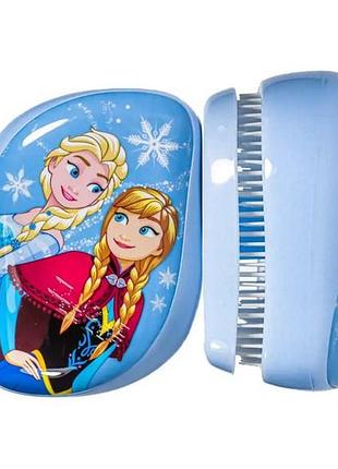Щітка для волосся з кришкою salon professional, frozen блакитна