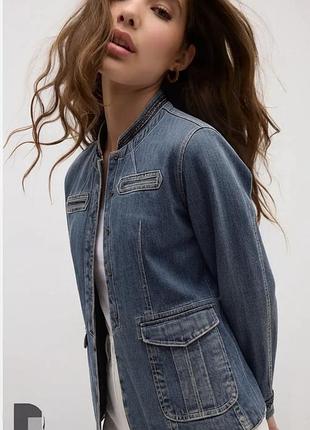 Вінтаж dkny джинсова куртка піджак по фігурі s,xs